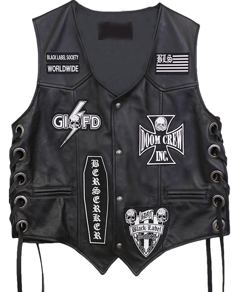 Black Label Society Vest with Patches Black Label Society Vest with Patches
