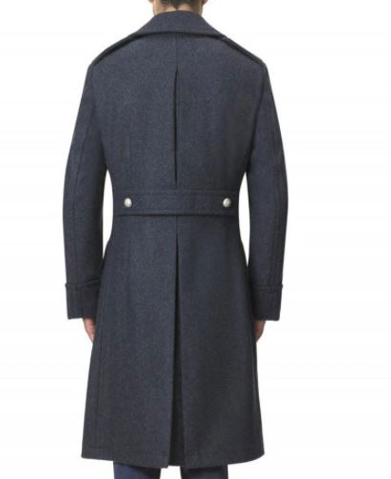 Men's Air Force Grey Wool Great Coat Men's Air Force Grey Wool Great Coat - Image 2