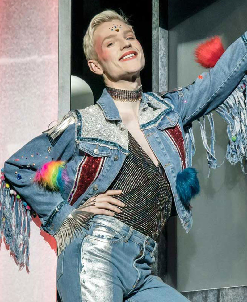 Everybody's Talking About Jamie Max Harwood Blue Fringe Jacket Everybody's Talking About Jamie Max Harwood Blue Fringe Jacket - Image 3