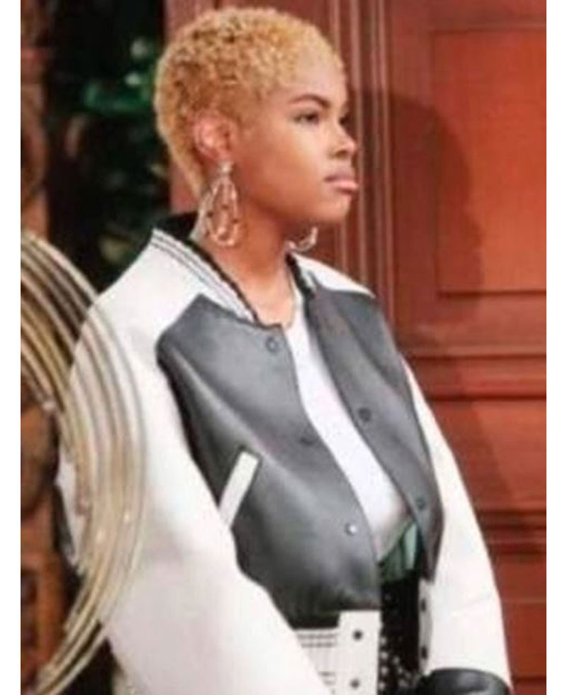 Diamond White The Bold and the Beautiful Bomber Jacket Diamond White The Bold and the Beautiful Bomber Jacket - Image 4