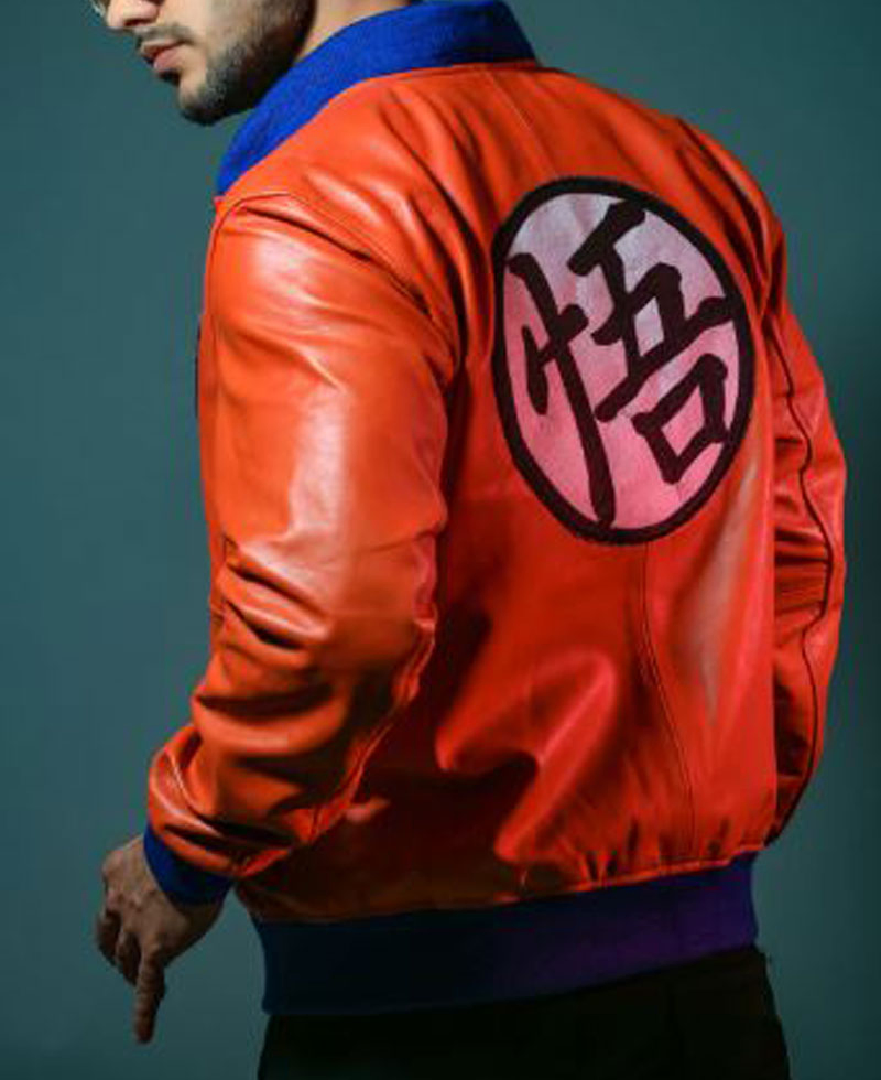 Goku Bomber Leather Jacket Goku Bomber Leather Jacket - Image 2