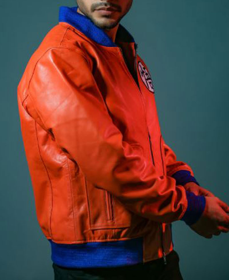 Goku Bomber Leather Jacket Goku Bomber Leather Jacket - Image 3