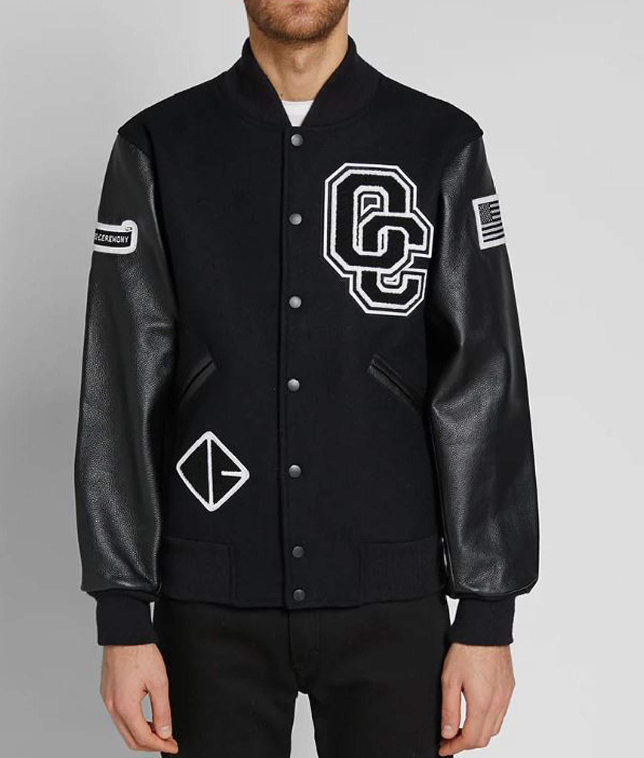 Opening Ceremony Varsity Black Jacket Opening Ceremony Varsity Black Jacket - Image 3