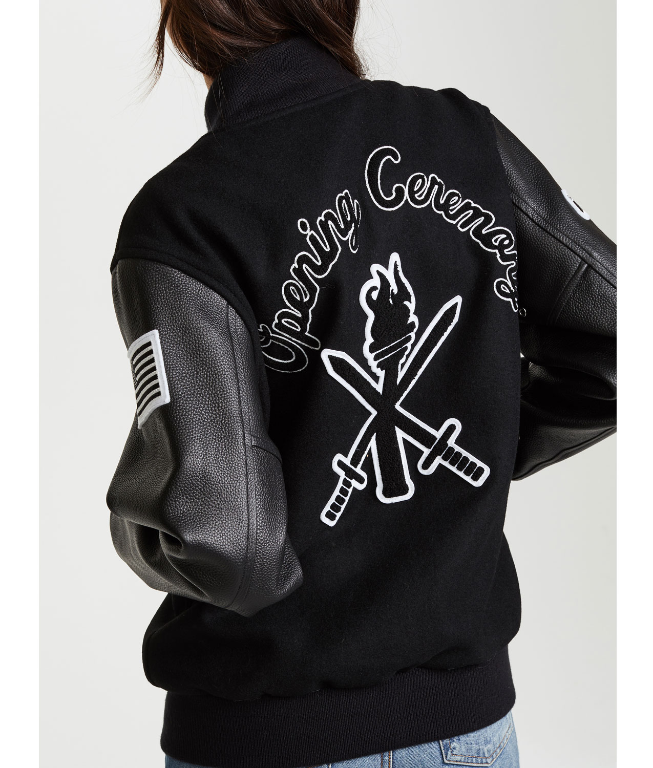 Opening Ceremony Varsity Black Jacket Opening Ceremony Varsity Black Jacket - Image 10