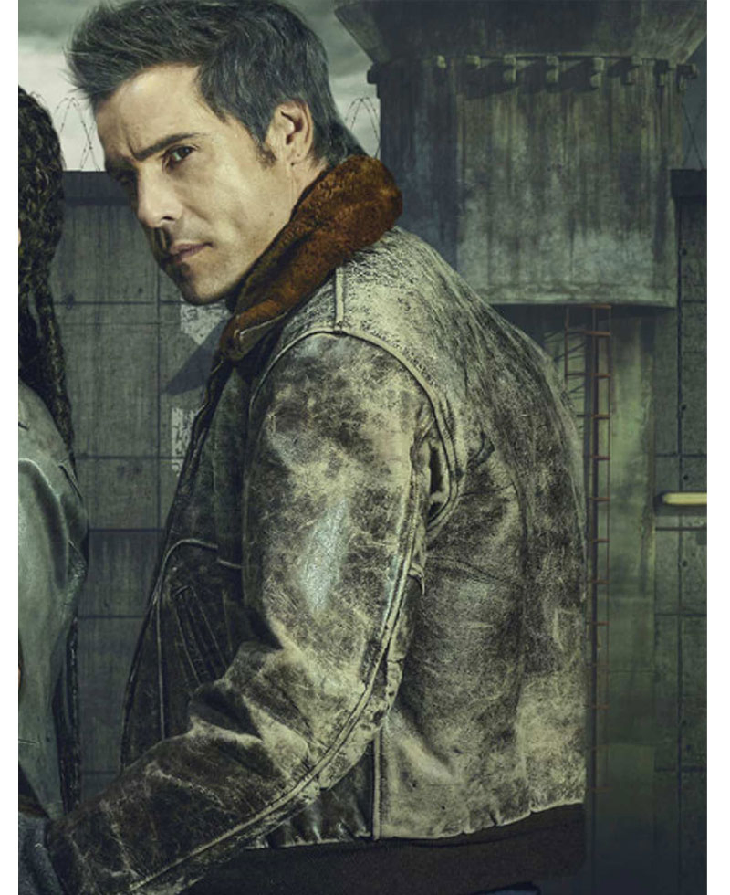 The Fence Unax Ugalde Distressed Leather Jacket The Fence Unax Ugalde Distressed Leather Jacket - Image 3