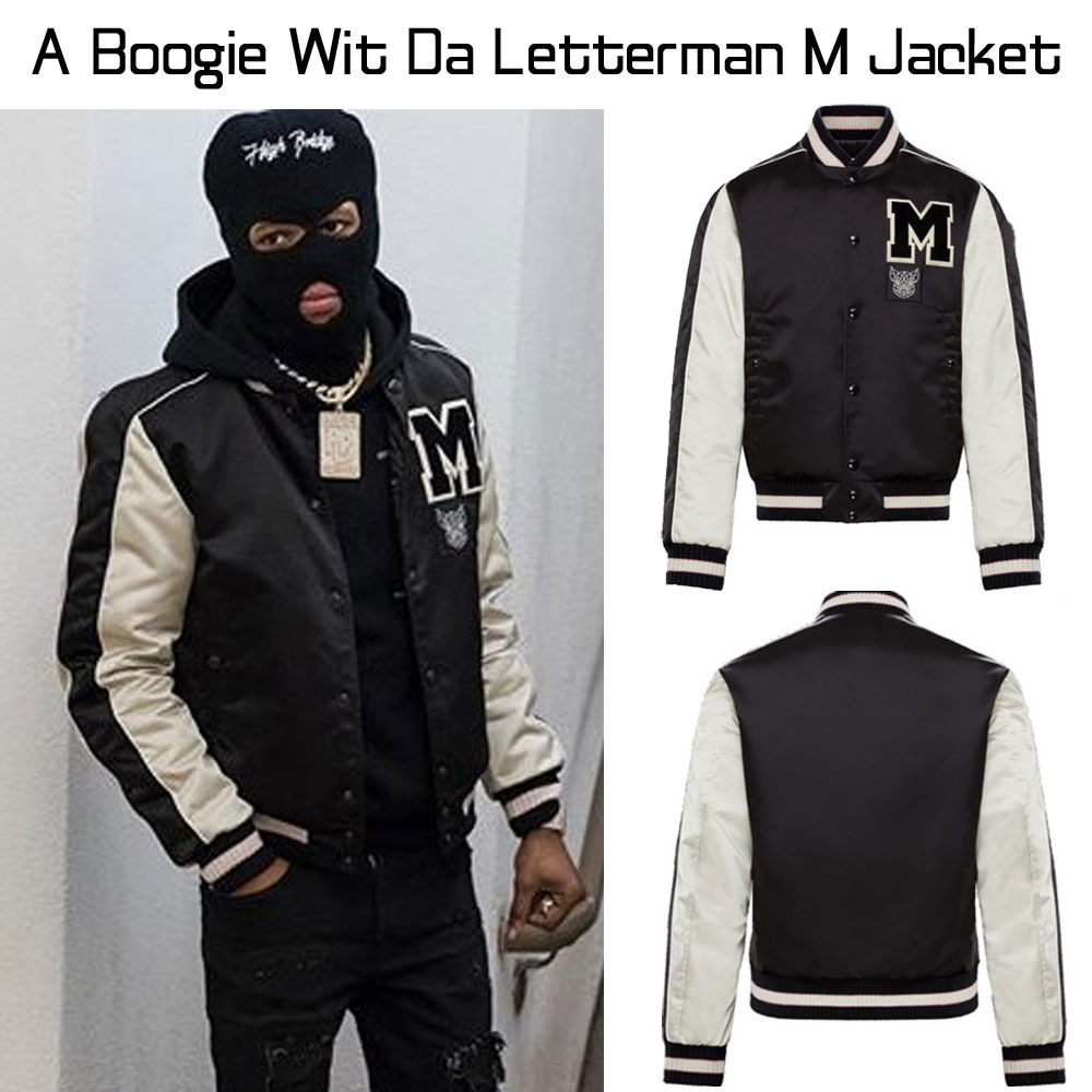 A Boogie Wit Da Hoodie Letterman M Jacket A Boogie Wit Da Hoodie Letterman M Jacket - Image 3
