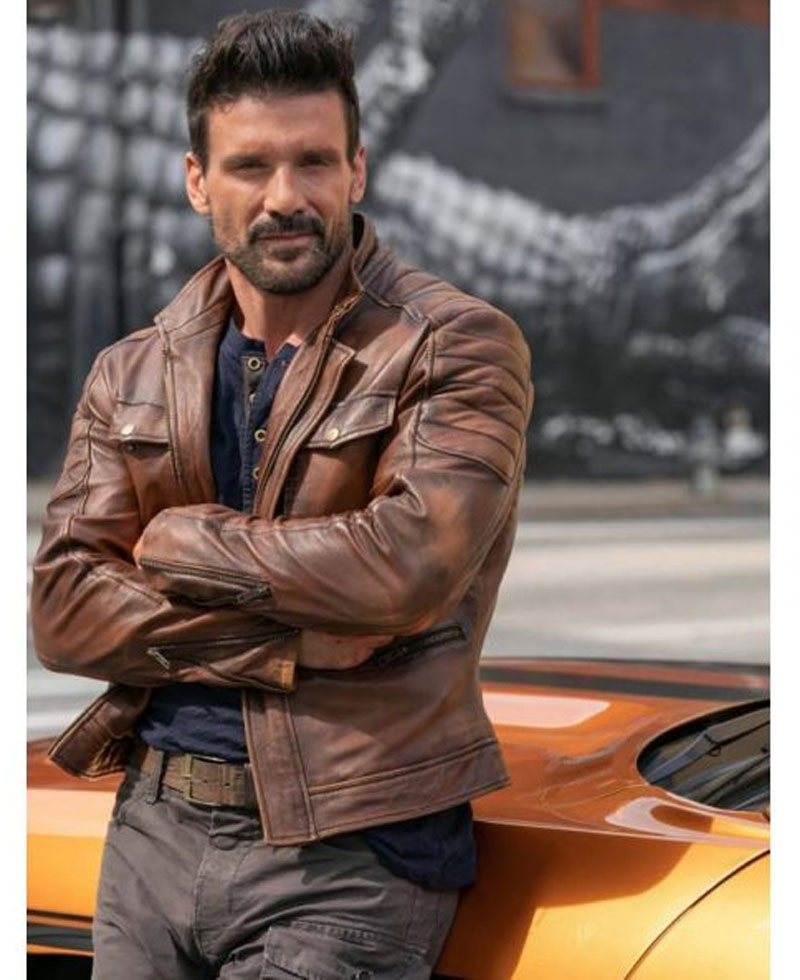 Frank Grillo Boss Level Brown Leather Jacket roy pulver leather jacket