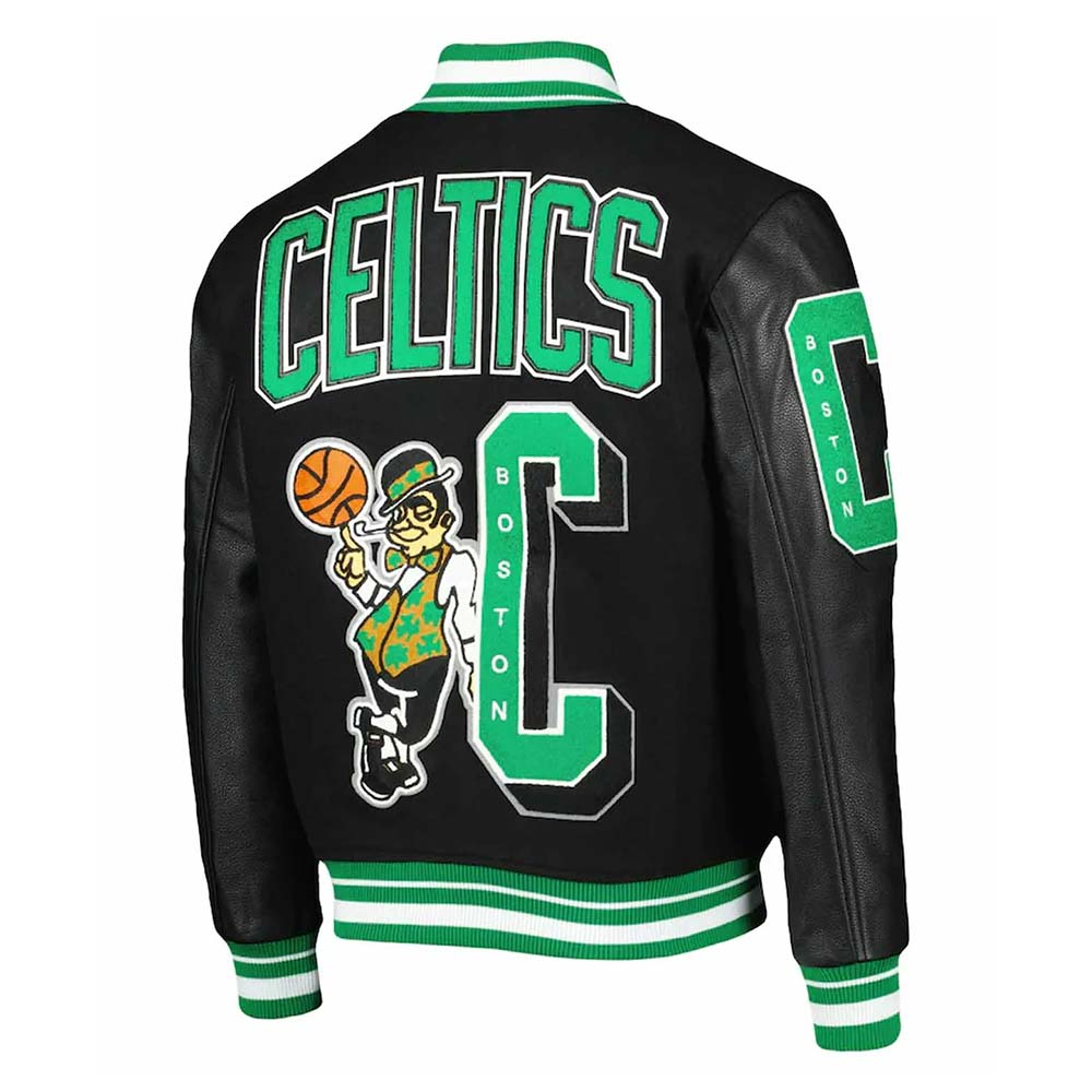 Boston Celtics Mash Up Finals Varsity Jacket Boston Celtics Mash Up Finals Varsity Jacket - Image 2