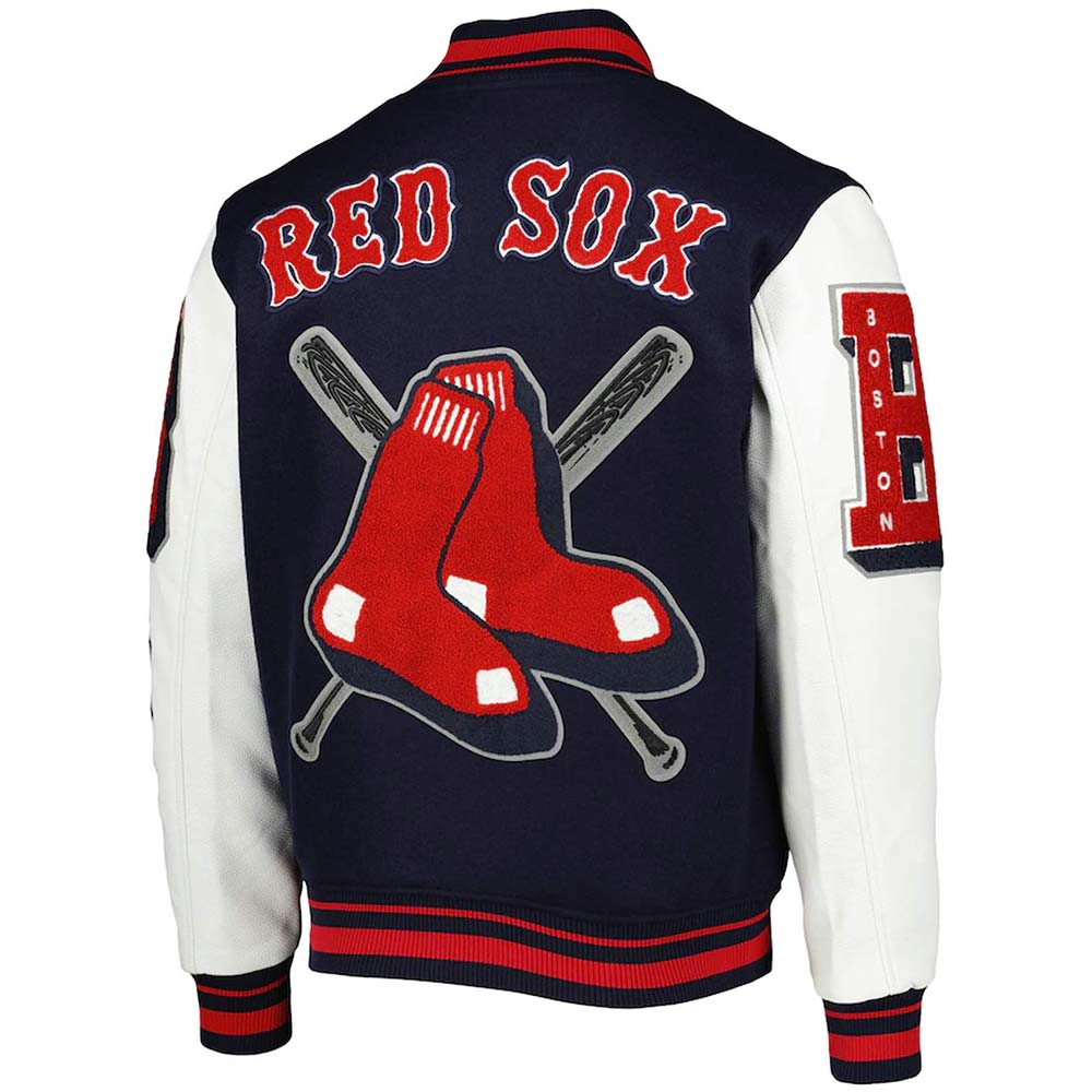 Boston Sox Mash Up Varsity Jacket Boston Sox Mash Up Varsity Jacket - Image 2