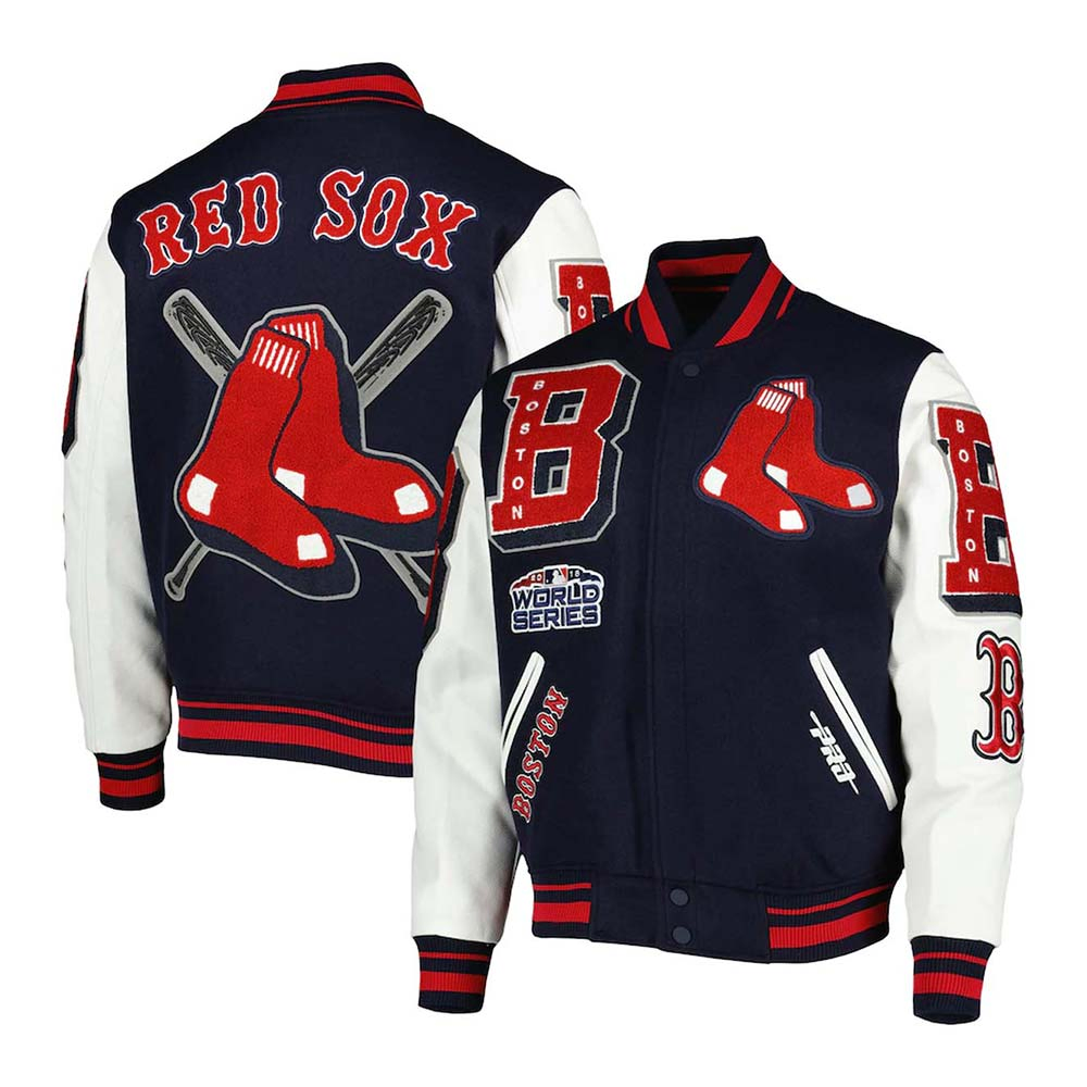 Boston Sox Mash Up Varsity Jacket Boston Sox Mash Up Varsity Jacket - Image 4