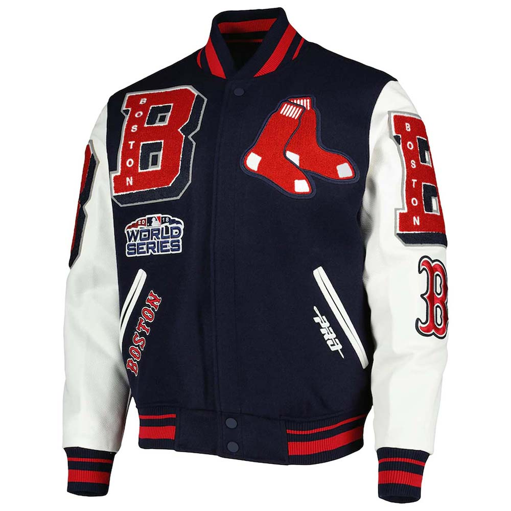Boston Sox Mash Up Varsity Jacket Boston Sox Mash Up Varsity Jacket