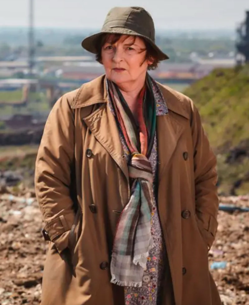 Brenda Blethyn Vera Double Breasted Coat Brenda Blethyn Vera Double Breasted Coat