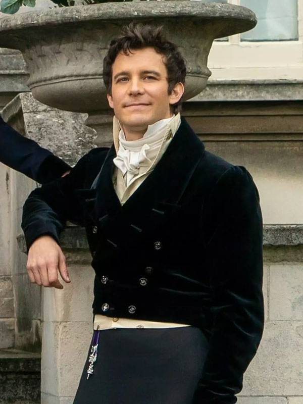 Bridgerton S02 Anthony Velvet Black Tailcoat Bridgerton S02 Anthony Velvet Black Tailcoat - Image 2