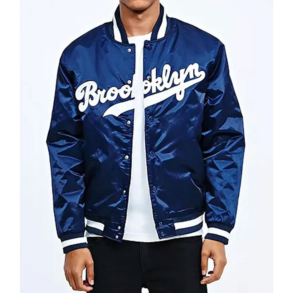 Brooklyn Dodgers Navy Blue Jacket Brooklyn Dodgers Navy Blue Jacket - Image 5