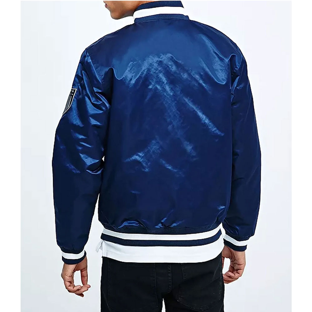 Brooklyn Dodgers Navy Blue Jacket Brooklyn Dodgers Navy Blue Jacket - Image 2