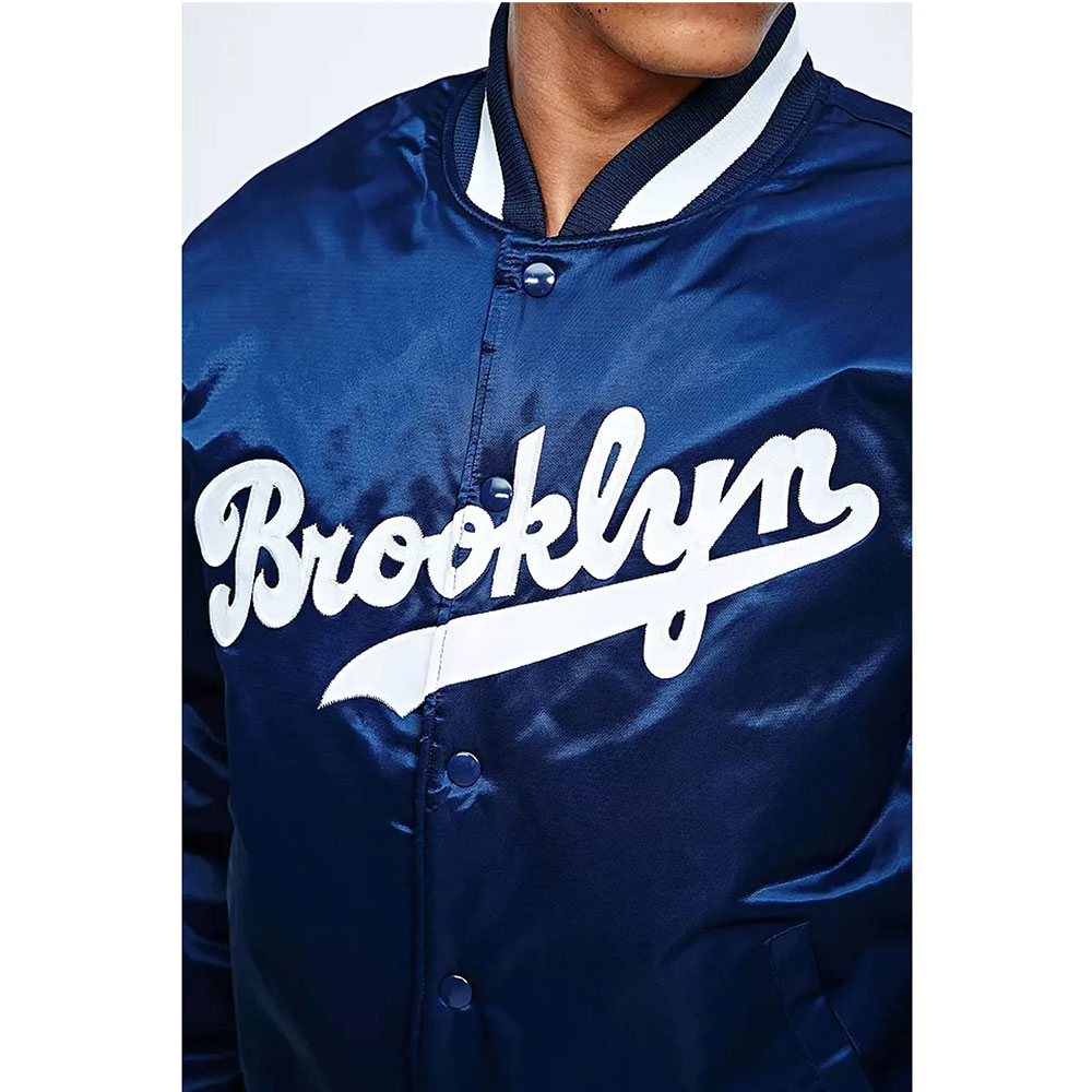 Brooklyn Dodgers Navy Blue Jacket Brooklyn Dodgers Navy Blue Jacket - Image 3