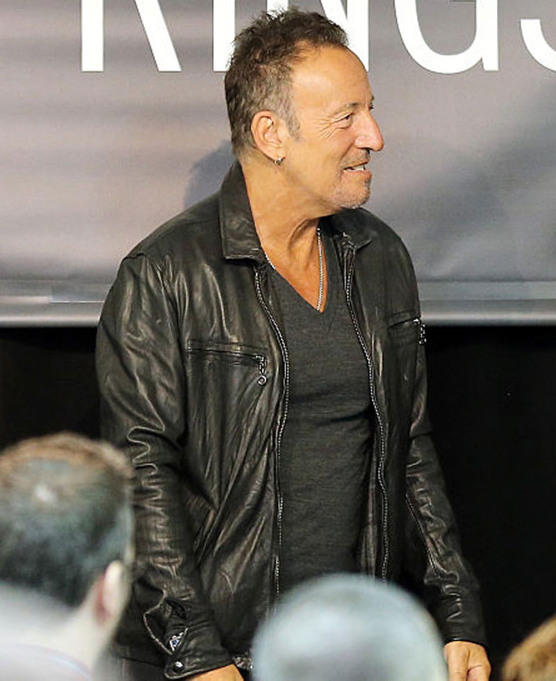 Barnes and Noble Bruce Springsteen Leather Jacket Barnes and Noble Bruce Springsteen Leather Jacket - Image 9