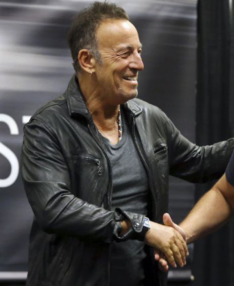 Barnes and Noble Bruce Springsteen Leather Jacket Barnes and Noble Bruce Springsteen Leather Jacket - Image 10