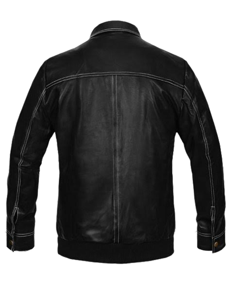 Bruce Willis A Good Day to Die Hard Black Leather Jacket Bruce Willis A Good Day to Die Hard Black Leather Jacket - Image 2