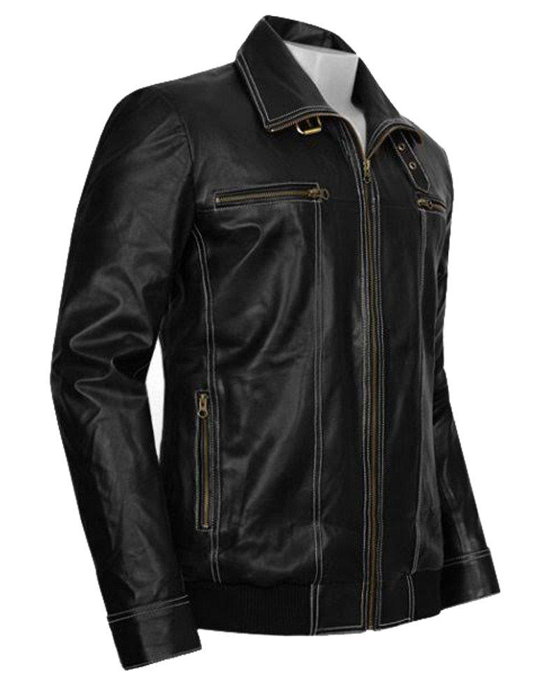 Bruce Willis A Good Day to Die Hard Black Leather Jacket Bruce Willis A Good Day to Die Hard Black Leather Jacket - Image 3
