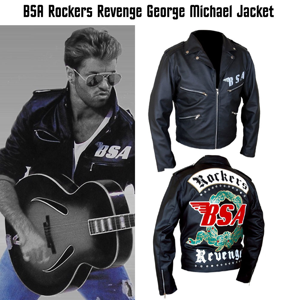 George Michael BSA Rockers Revenge Leather Jacket George Michael BSA Rockers Revenge Leather Jacket - Image 7