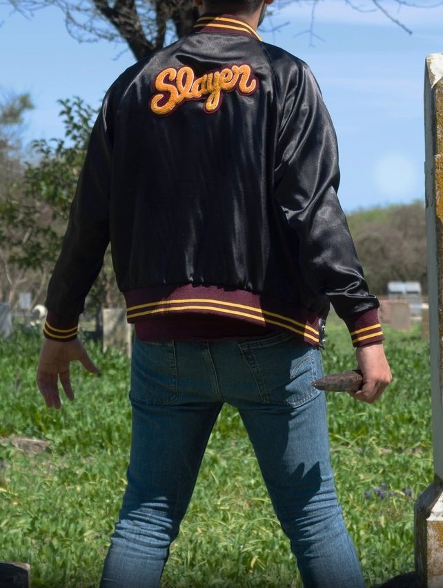 Buffy the Vampire Slayer Black Satin Jacket Buffy the Vampire Slayer Black Satin Jacket - Image 2
