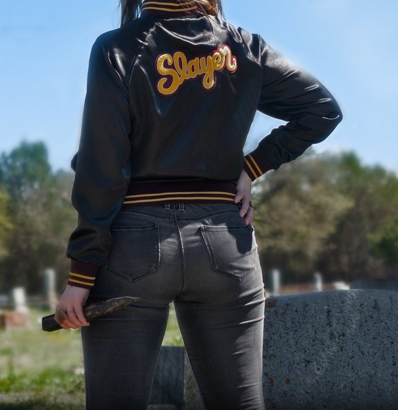 Buffy the Vampire Slayer Black Satin Jacket Buffy the Vampire Slayer Black Satin Jacket - Image 4