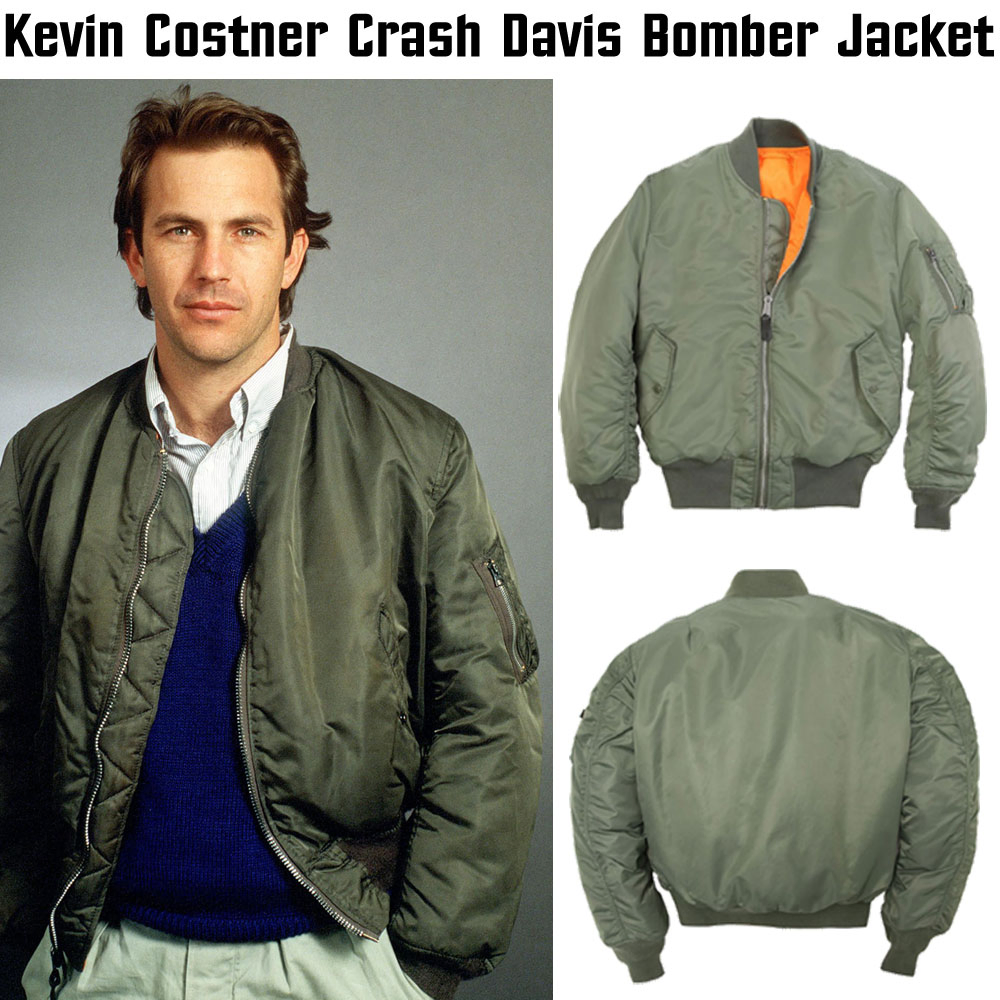 Kevin Costner Bull Durham Flight Bomber Jacket Kevin Costner Bull Durham Flight Bomber Jacket - Image 3