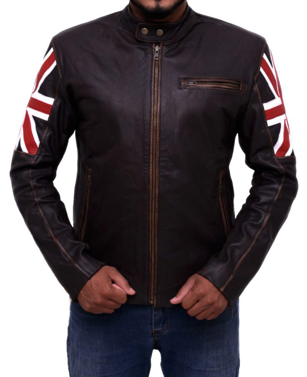 uk-flag-brown-leather-jacket