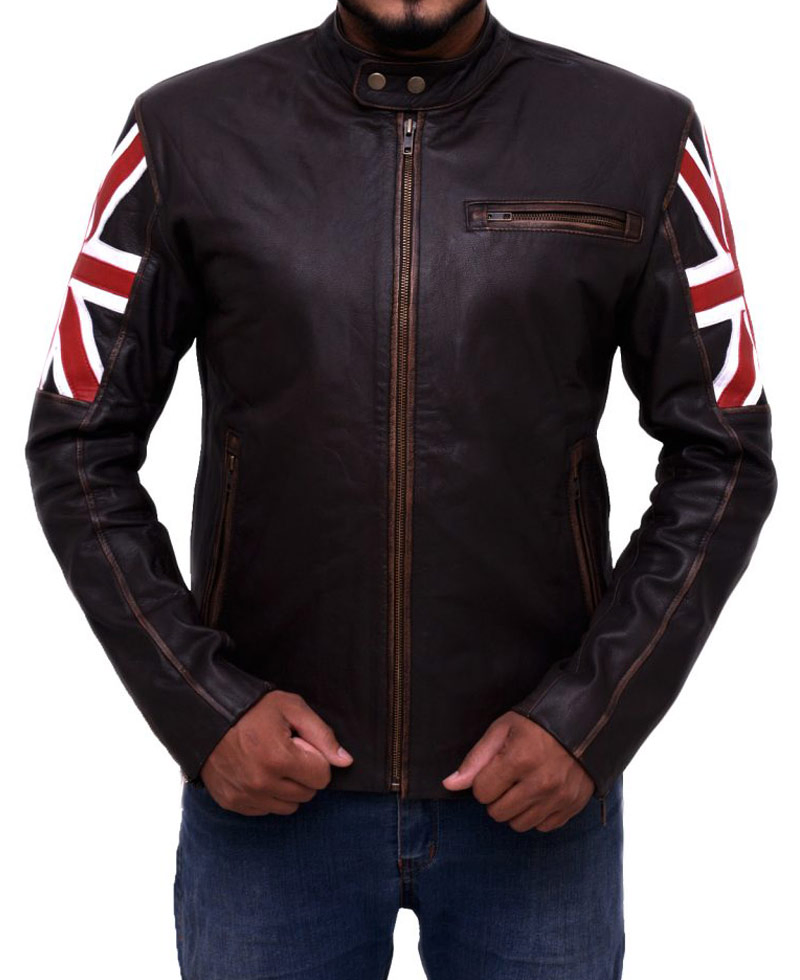 uk-flag-brown-leather-jacket