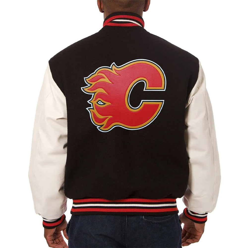 Calgary Flames Varsity Jacket Calgary Flames Varsity Jacket - Image 2