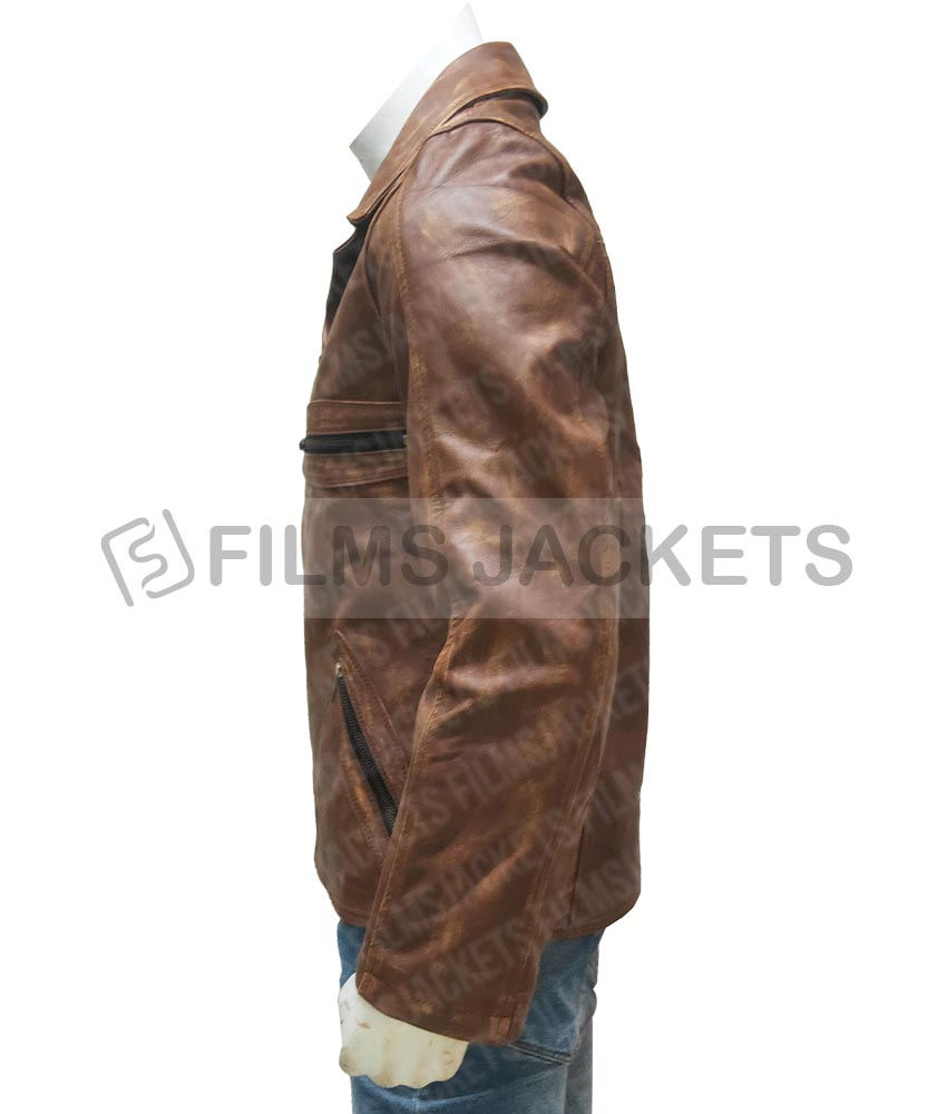Californication Hank Moody Distressed Brown Leather Jacket Californication Hank Moody Distressed Brown Leather Jacket - Image 8