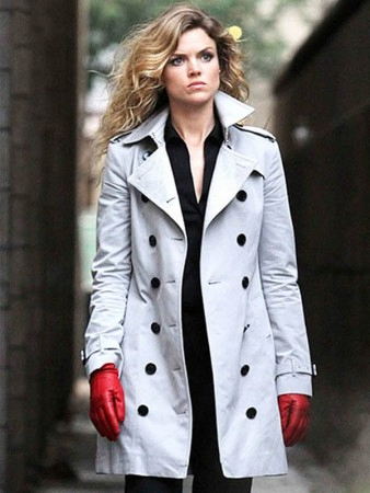 Camren Bicondova Gotham White Coat