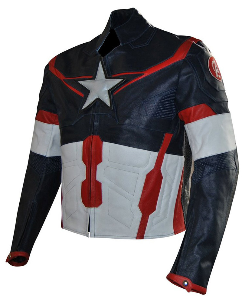 Avengers Age of Ultron Film Captain America Leather Jacket Avengers Age of Ultron Film Captain America Leather Jacket - Image 3