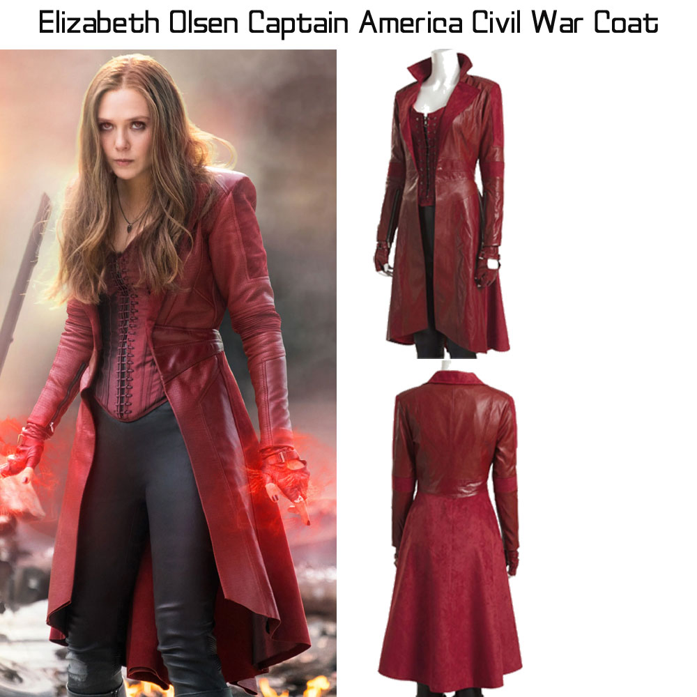 Elizabeth Olsen Red Trench Coat Elizabeth Olsen Red Trench Coat - Image 4