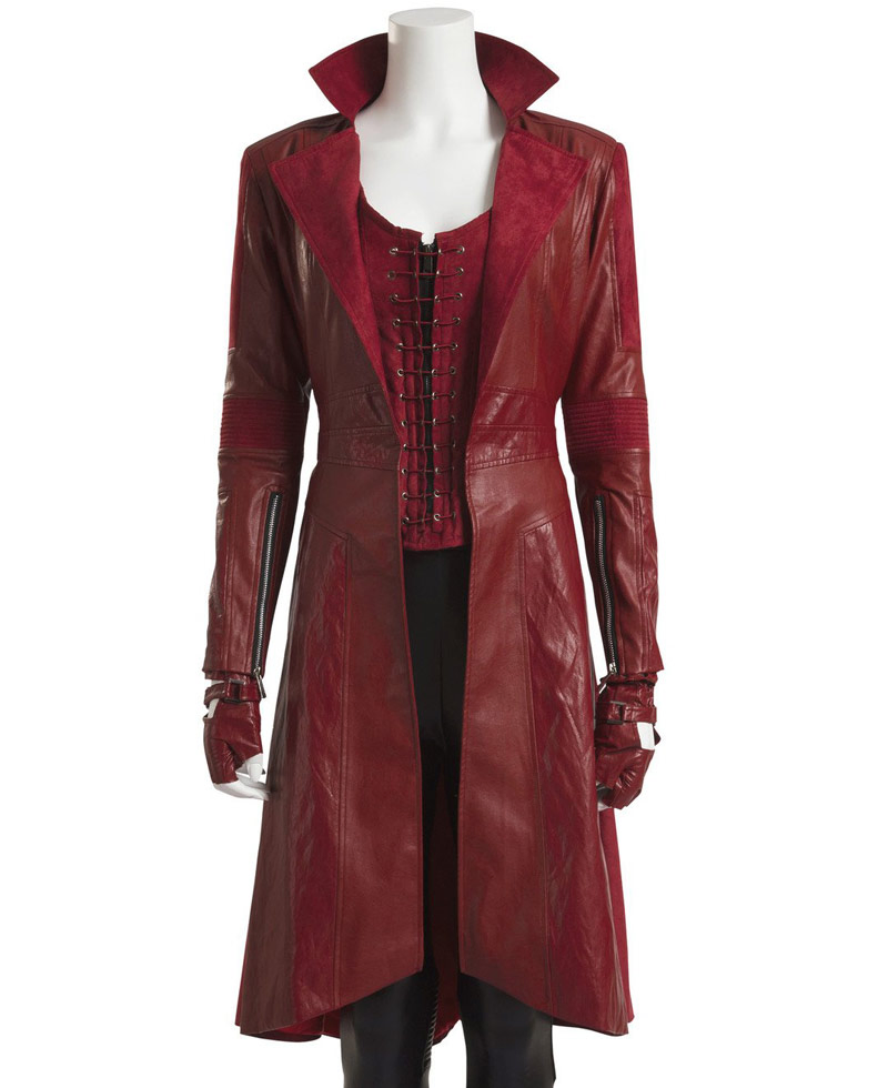 Elizabeth Olsen Red Trench Coat Elizabeth Olsen Red Trench Coat - Image 3