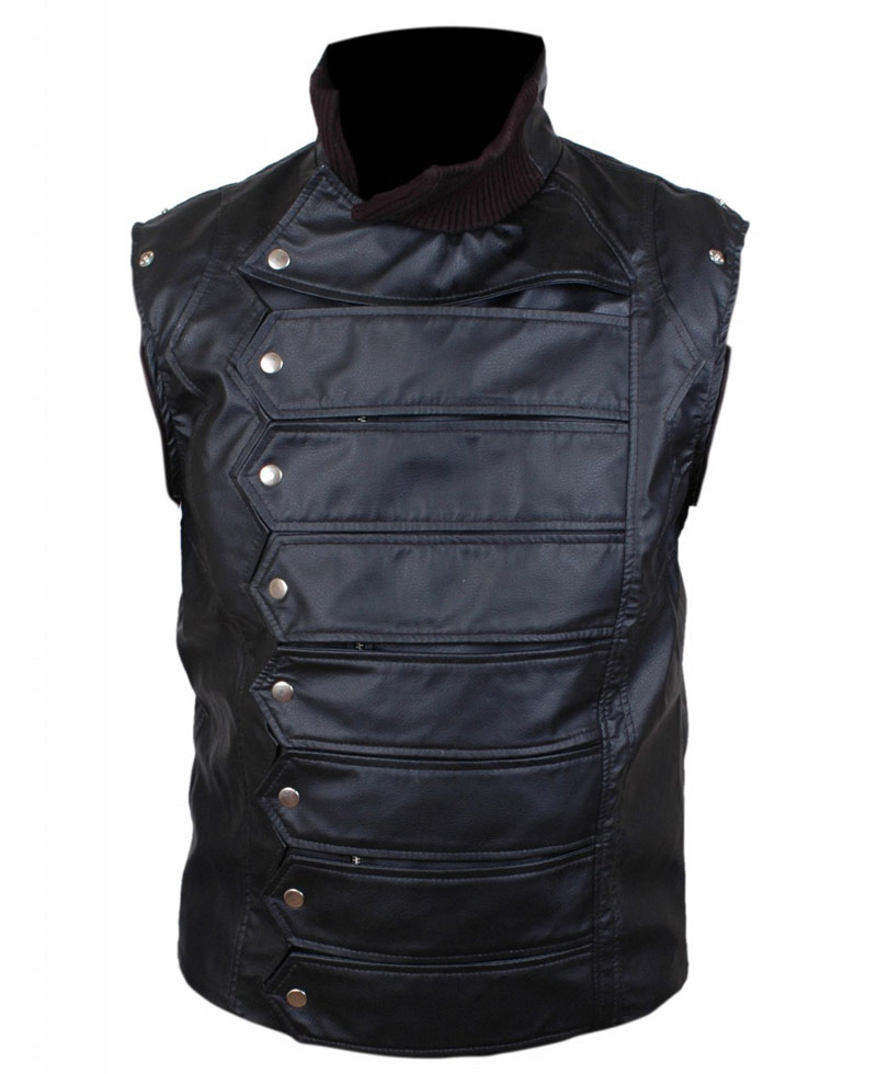 The Winter Soldier Bucky Barnes Leather Jacket The Winter Soldier Bucky Barnes Leather Jacket - Image 4