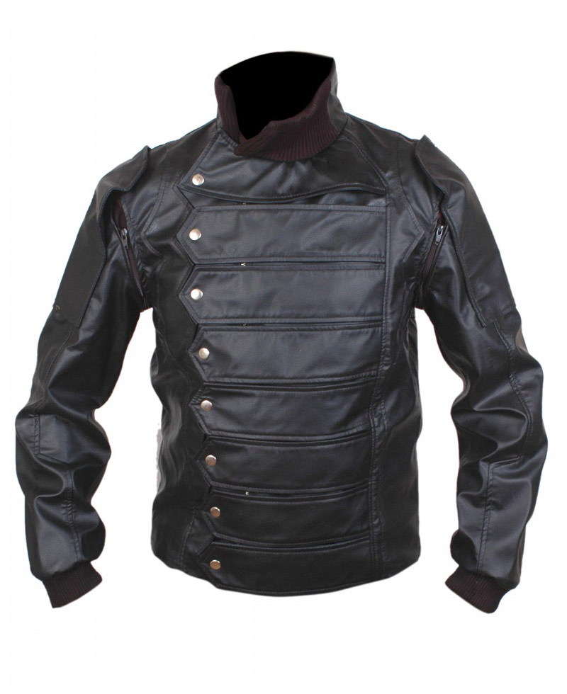 The Winter Soldier Bucky Barnes Leather Jacket The Winter Soldier Bucky Barnes Leather Jacket - Image 3