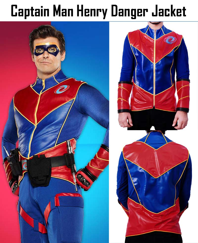 Henry Danger TV Series Captain Man Leather Jacket Henry Danger TV Series Captain Man Leather Jacket - Image 4