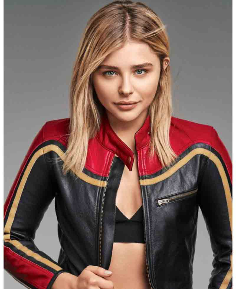 Chloe Grace Moretz Leather Jacket