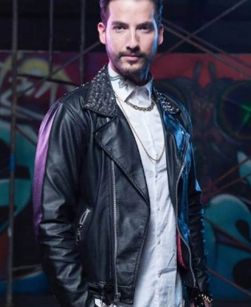 The Queen of Flow Carlos Torres Studded Leather Jacket The Queen of Flow Carlos Torres Studded Leather Jacket - Image 2