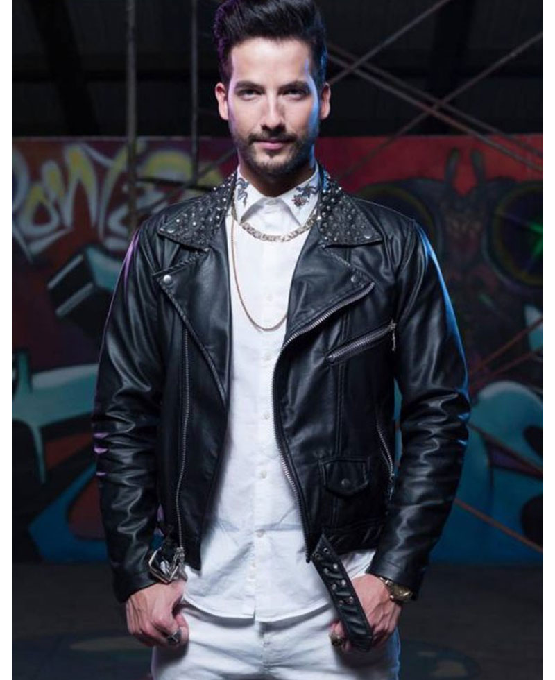 The Queen of Flow Carlos Torres Studded Leather Jacket The Queen of Flow Carlos Torres Studded Leather Jacket - Image 3
