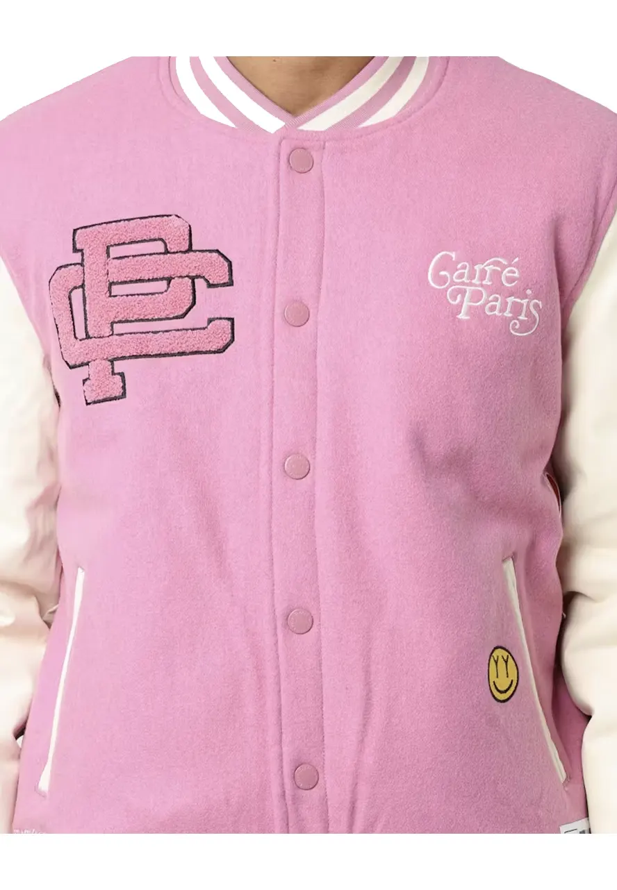 Carre Peace Pink Varsity Jacket Carre Peace Pink Varsity Jacket - Image 6
