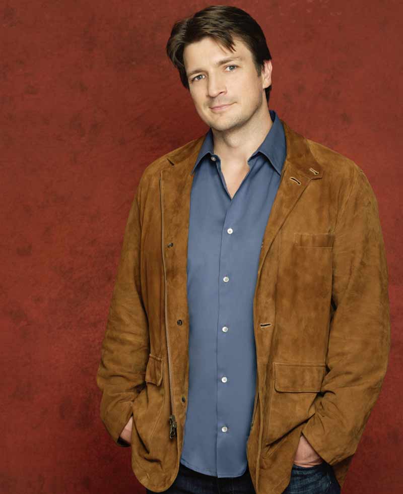 Nathan Fillion Castle Suede Leather Jacket
