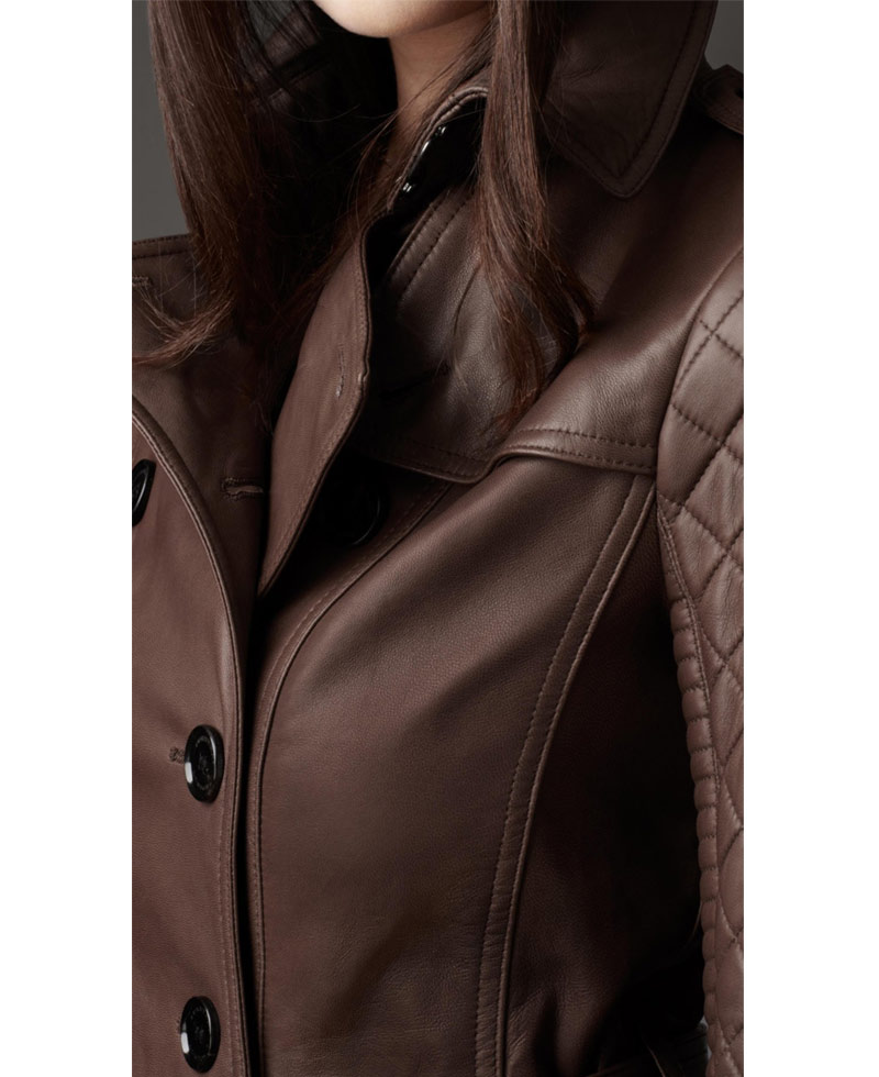 Stana Katic Castle Kate Beckett Leather Coat Stana Katic Castle Kate Beckett Leather Coat - Image 3