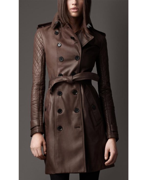 Stana Katic Castle Kate Beckett Leather Coat