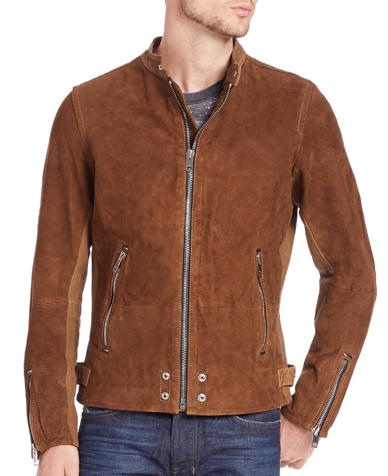Men's Casual Wear Brown Suede Leather Jacket Men's Casual Wear Brown Suede Leather Jacket - Image 3