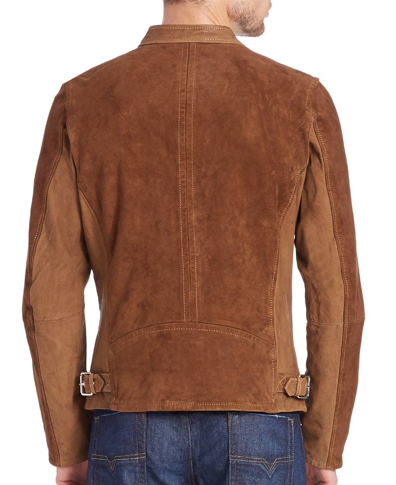Men's Casual Wear Brown Suede Leather Jacket Men's Casual Wear Brown Suede Leather Jacket - Image 2