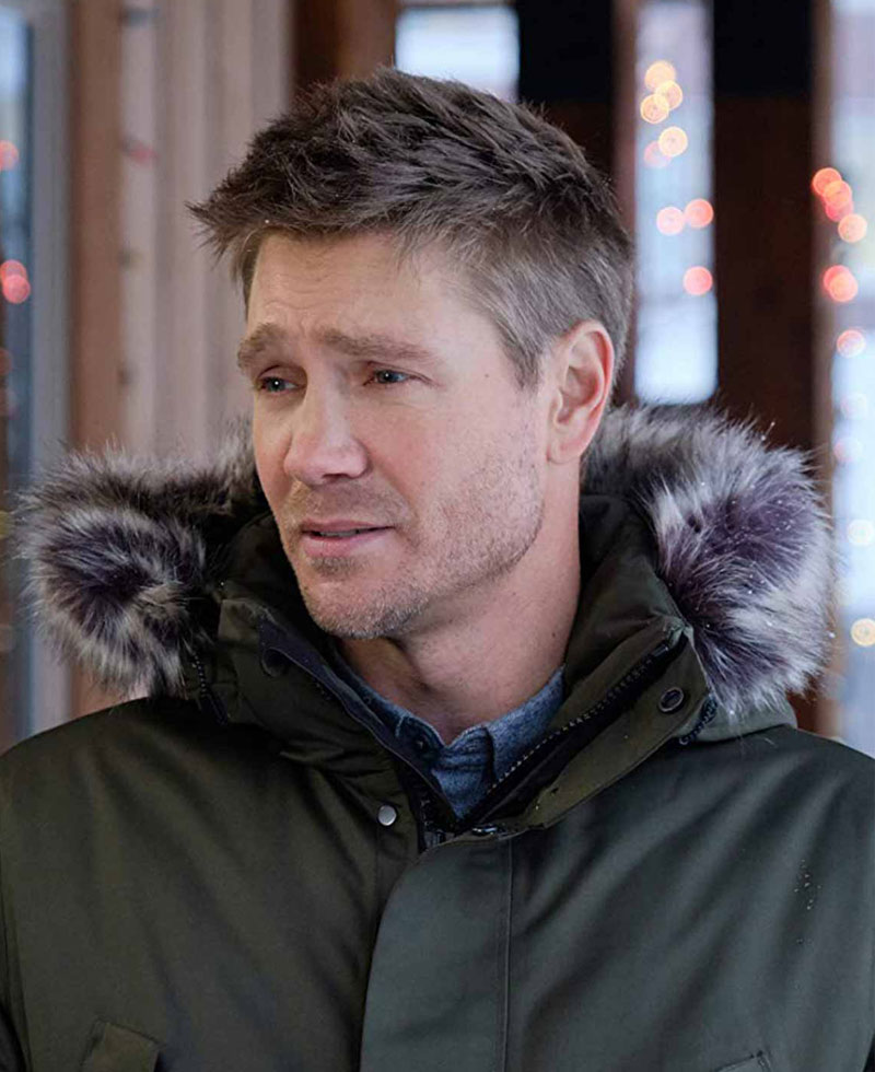 Chad Michael Murray Love In Winterland Green Coat Chad Michael Murray Love In Winterland Green Coat - Image 4