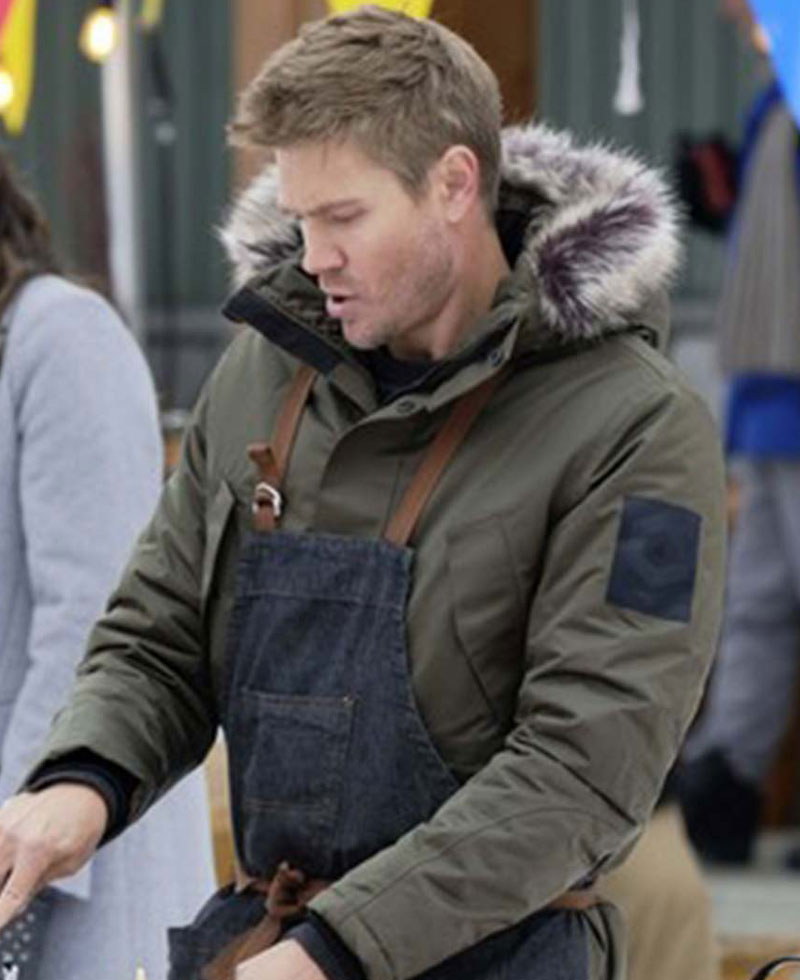 Chad Michael Murray Love In Winterland Green Coat Chad Michael Murray Love In Winterland Green Coat - Image 3